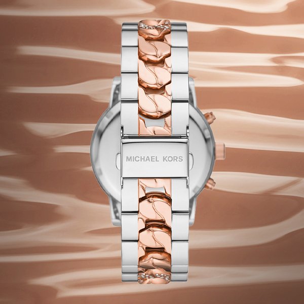 Michael Kors Ritz Chronograph Silver Dial Two Tone Steel Strap Watch For Women - MK6938 Buy Now By Michael Kors