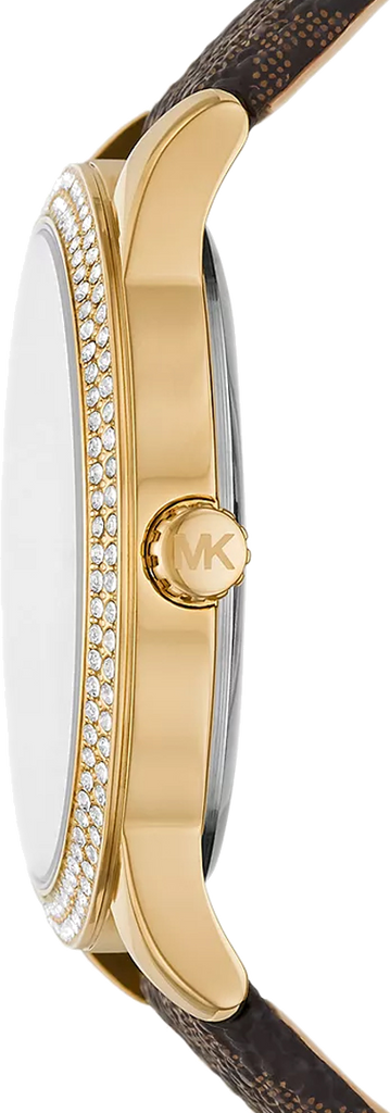 Michael Kors Tibby Multifunction Gold Dial Brown Leather Strap Watch For Women - MK6966 Buy Now By Michael Kors
