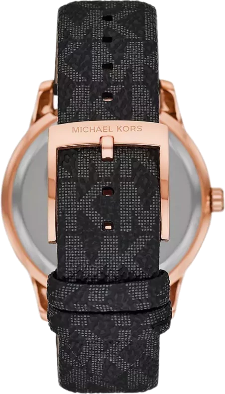 Michael Kors Tibby Multifunction Black Dial Black Leather Strap Watch For Women - MK6968 Buy Now By Michael Kors