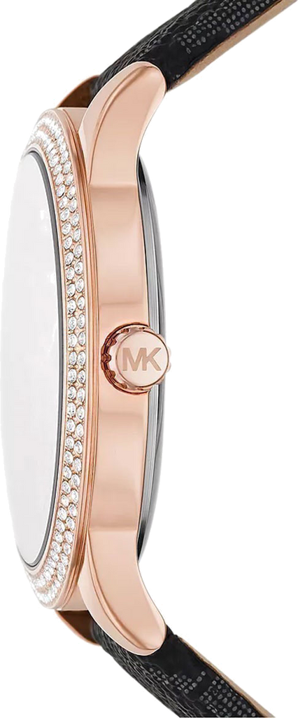 Michael Kors Tibby Multifunction Black Dial Black Leather Strap Watch For Women - MK6968 Buy Now By Michael Kors