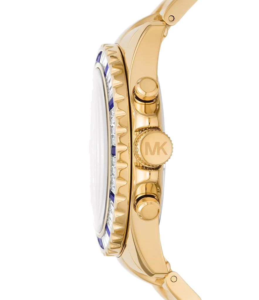 Michael Kors Everest Chronograph Blue Dial Gold Steel Strap Watch For Women - MK6971 Buy Now By Michael Kors