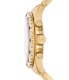 Michael Kors Everest Chronograph Blue Dial Gold Steel Strap Watch For Women - MK6971 Buy Now By Michael Kors