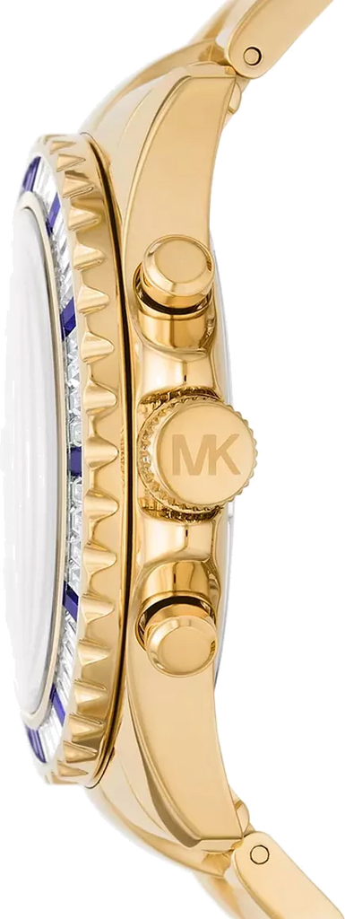 Michael Kors Everest Chronograph Blue Dial Gold Steel Strap Watch For Women - MK6971 Buy Now By Michael Kors