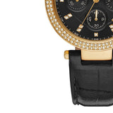 Michael Kors Parker Chronograph Black Dial Black Leather Strap Watch For Women - MK6984 Buy Now By Michael Kors