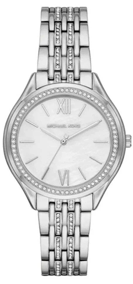 Michael Kors Mindy White Dial Silver Steel Strap Watch For Women - MK7075 Buy Now By Michael Kors
