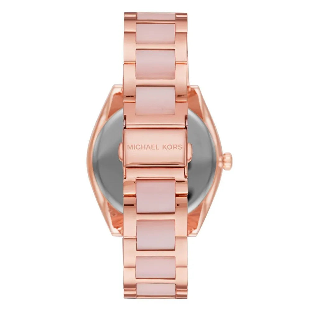 Michael Kors Janelle Three Hand Rose Gold Dial Two Tone Steel Strap Watch For Women - MK7089 Buy Now By Michael Kors