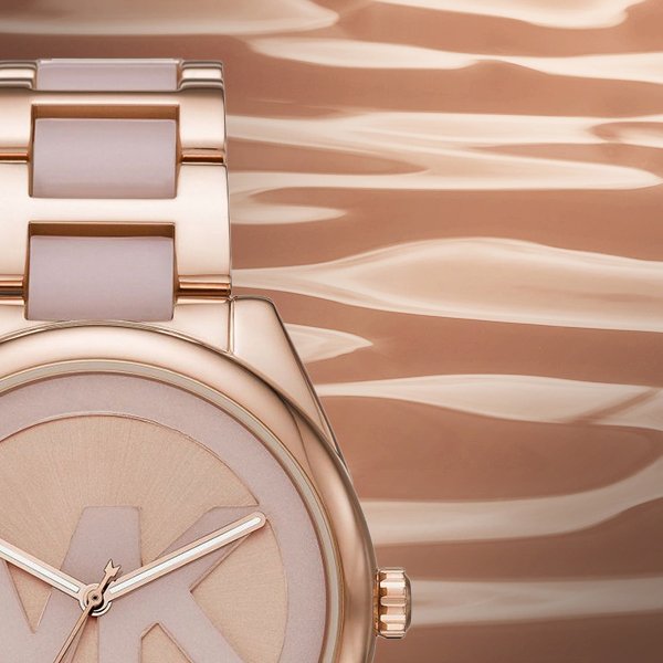 Michael Kors Janelle Three Hand Rose Gold Dial Two Tone Steel Strap Watch For Women - MK7135 Buy Now By Michael Kors