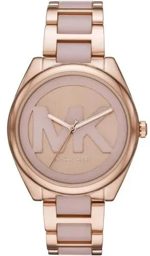 Michael Kors Janelle Three Hand Rose Gold Dial Two Tone Steel Strap Watch For Women - MK7135 Buy Now By Michael Kors