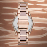 Michael Kors Janelle Three Hand Rose Gold Dial Two Tone Steel Strap Watch For Women - MK7135 Buy Now By Michael Kors
