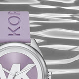 Michael Kors Janelle Three Hand Purple Dial Purple Rubber Strap Watch For Women - MK7143 Buy Now By Michael Kors