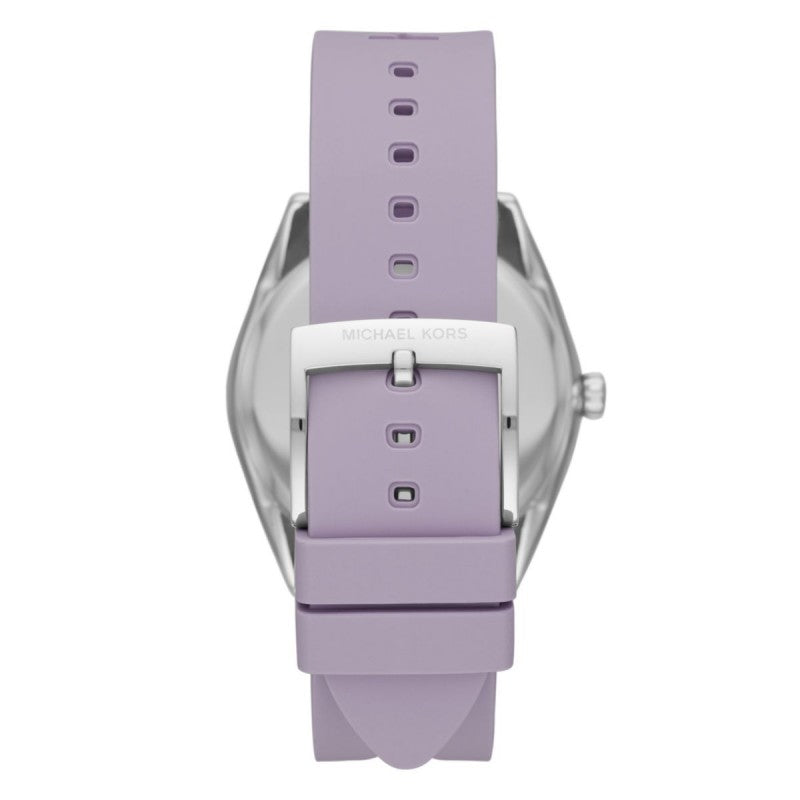 Michael Kors Janelle Three Hand Purple Dial Purple Rubber Strap Watch For Women - MK7143 Buy Now By Michael Kors