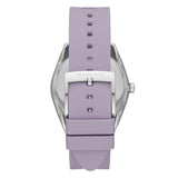 Michael Kors Janelle Three Hand Purple Dial Purple Rubber Strap Watch For Women - MK7143 Buy Now By Michael Kors