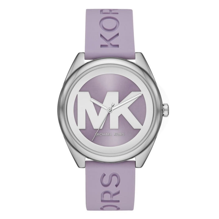 Michael Kors Janelle Three Hand Purple Dial Purple Rubber Strap Watch For Women - MK7143 Buy Now By Michael Kors
