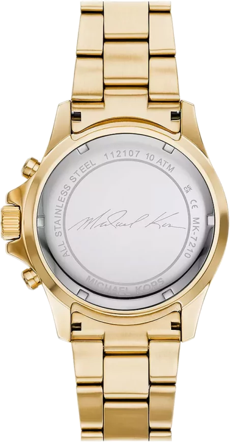 Michael Kors Everest Chronograph Gold Dial Gold Steel Strap Watch For Women - MK7210 Buy Now By Michael Kors