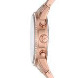 Michael Kors Ritz Chronograph Rose Gold Dial Rose Gold Steel Strap Watch For Women - MK7223 Buy Now By Michael Kors