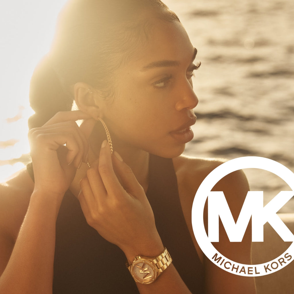 Michael Kors Lennox Three Hand Gold Dial Gold Steel Strap Watch For Women - MK7229 Buy Now By Michael Kors