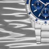 Michael Kors Everest Chronograph Blue Dial Silver Steel Strap Watch For Women - MK7237 Buy Now By Michael Kors