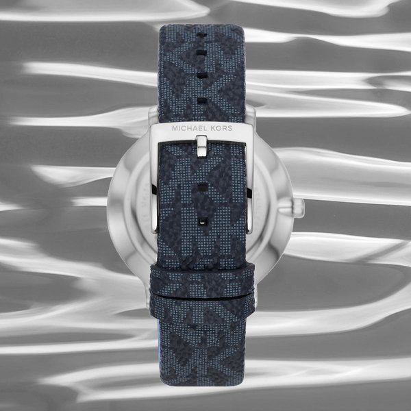 Michael Kors Pyper Quartz Silver Dial Blue Leather Strap Watch For Women - MK7244 Buy Now By Michael Kors