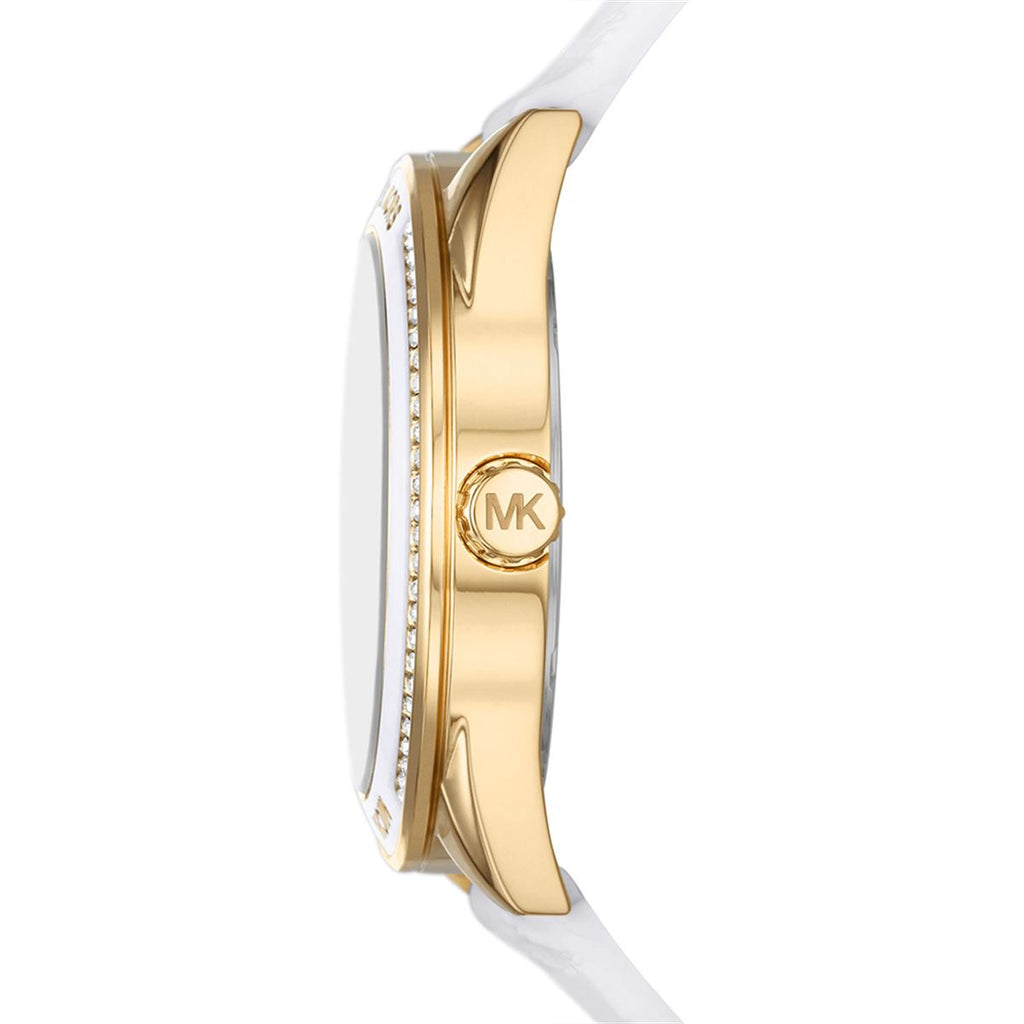 Michael Kors Jessa Quartz Gold Dial White Silicone Strap Watch For Women - MK7267 Buy Now By Michael Kors