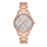 Michael Kors Layton Three Hand Silver Dial Rose Gold Steel Strap Watch For Women - MK7297 Buy Now By Michael Kors