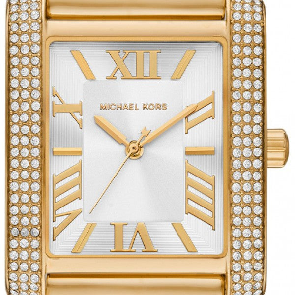 Michael Kors Emery Three Hand Silver Dial Gold Steel Strap Watch For Women - Mk7300 Buy Now By Michael Kors
