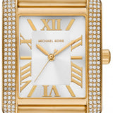 Michael Kors Emery Three Hand Silver Dial Gold Steel Strap Watch For Women - Mk7300 Buy Now By Michael Kors