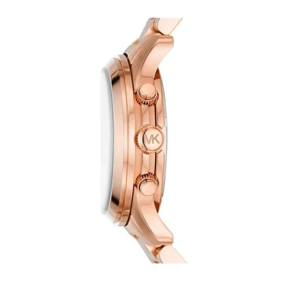 Michael Kors Runway Chronograph Rose Gold Dial Rose Gold Steel Strap Watch For Women - MK7324 Buy Now By Michael Kors