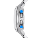 Michael Kors Runway Stop Hunger Blue Dial Silver Steel Strap Watch for Women - MK7427 Buy Now By Michael Kors
