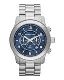 Michael Kors Stop Hunger Chronograph Blue Dial Silver Steel Strap Watch for Men - MK8314 Buy Now By Michael Kors