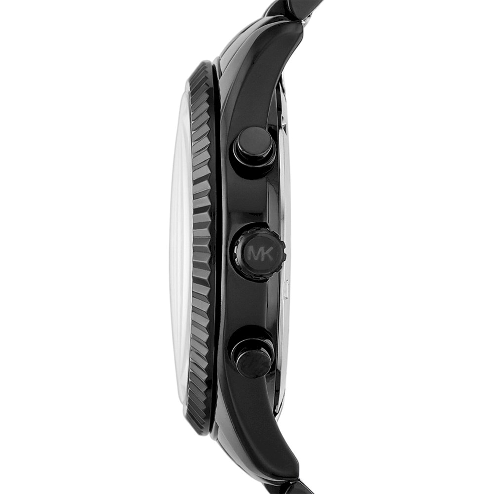 Michael Kors Lexington Chronograph Black Dial Black Steel Strap Watch for Men - MK8320 Buy Now By Michael Kors