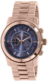 Michael Kors Runway Stop Hunger Quartz Blue Dial Rose Gold Steel Strap Watch For Men - MK8358 Buy Now By Michael Kors
