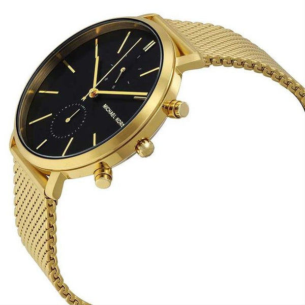Michael Kors Jaryn Black Dial Gold Steel Strap Watch for Men - MK8503 Buy Now By Michael Kors