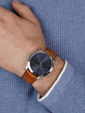 Michael Kors Slim Runway Analog Blue Dial Brown Leather Strap Watch For Men - MK8508 Buy Now By Michael Kors