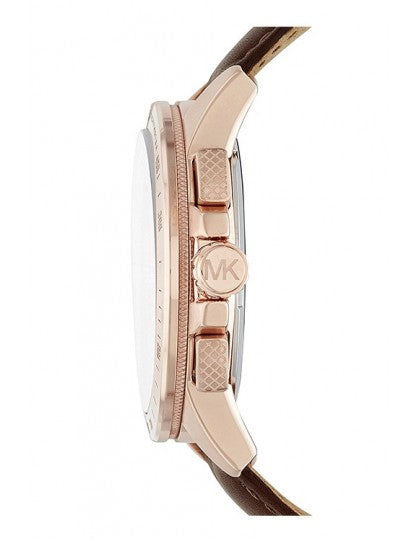 Michael Kors Ryker Analog Gray Dial Brown Leather Strap Watch For Men - MK8519 Buy Now By Michael Kors