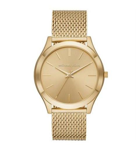 Michael Kors Slim Runway Quartz Gold Dial Gold Mesh Bracelet Watch For Women - MK8625 Buy Now By Michael Kors