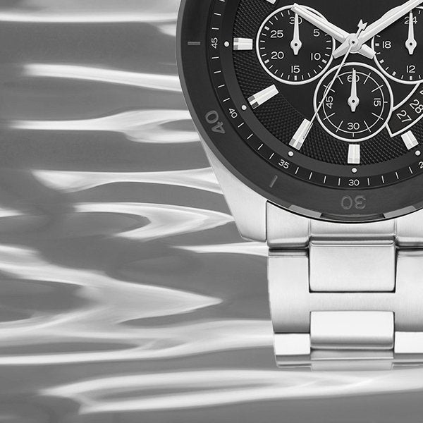 Michael Kors Brecken Chronograph Black Dial Silver Steel Strap Watch For Men - MK8847 Buy Now By Michael Kors