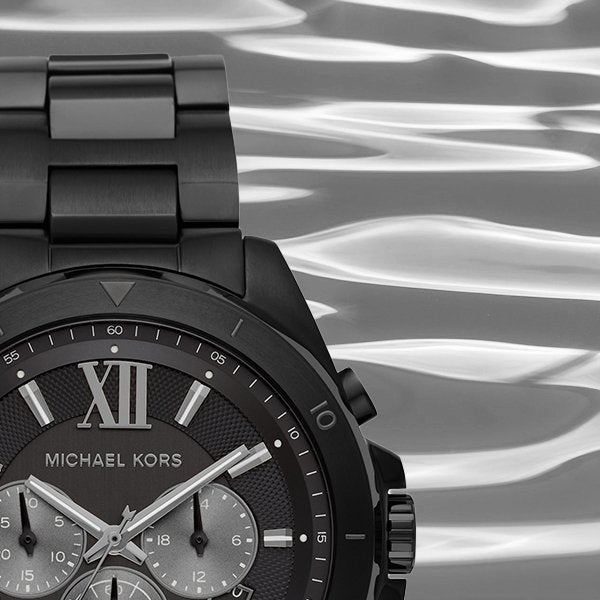 Michael Kors Brecken Chronograph Black Dial Black Steel Strap Watch For Men - MK8858 Buy Now By Michael Kors