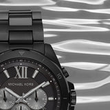Michael Kors Brecken Chronograph Black Dial Black Steel Strap Watch For Men - MK8858 Buy Now By Michael Kors