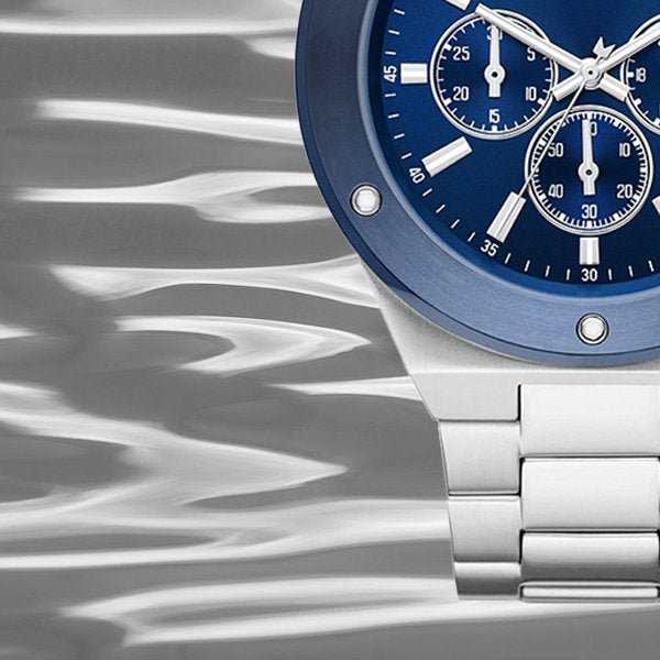 Michael Kors Lennox Chronograph Blue Dial Silver Steel Strap Watch For Men - MK8938 Buy Now By Michael Kors