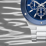 Michael Kors Lennox Chronograph Blue Dial Silver Steel Strap Watch For Men - MK8938 Buy Now By Michael Kors