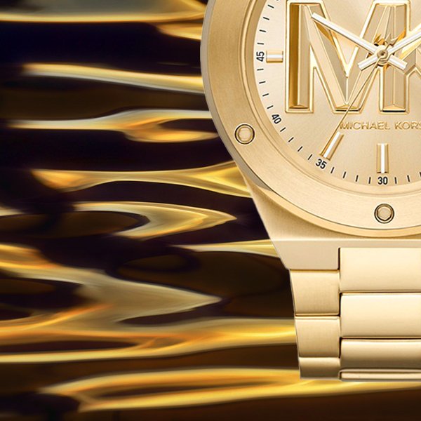 Michael Kors Lennox Three-Hand Quartz Gold Dial Gold Steel Strap Watch For Men - MK8939 Buy Now By Michael Kors