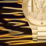 Michael Kors Lennox Three-Hand Quartz Gold Dial Gold Steel Strap Watch For Men - MK8939 Buy Now By Michael Kors