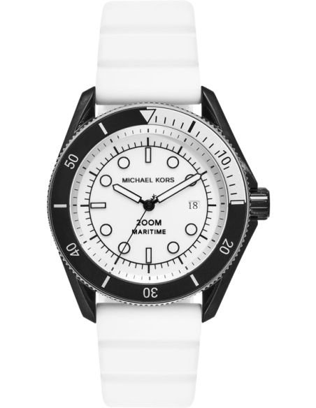 Michael Kors Maritime Analog White Dial White Silicone Strap Watch for Men - MK9159 Buy Now By Michael Kors