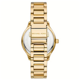 Michael Kors Sage Three-Hand Mother of Pearl White Dial Gold Steel Strap Watch for Women - MK4805 Buy Now By Michael Kors