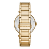 Michael Kors Parker Analog Crystals Gold Dial Gold Steel Strap Watch For Women - MK7283 Buy Now By Michael Kors