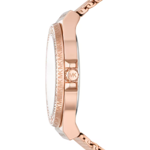 Michael Kors Lennox Three Hand Rose Gold Dial Rose Gold Mesh Strap Watch For Women - MK7336 Buy Now By Michael Kors