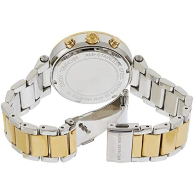 Michael Kors Parker Chronograph Purple Dial Two Tone Steel Strap Watch For Women - MK6108 Buy Now By Michael Kors