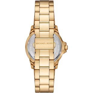 Michael Kors Everest Three-Hand Black Dial Gold Steel Strap Watch For Men - MK9078 Buy Now By Michael Kors
