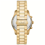 Michael Kors Lexington Chronograph Blue Dial Gold Steel Strap Watch for Men - MK9153 Buy Now By Michael Kors