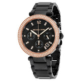 Michael Kors Parker Diamonds Black Dial Black Steel Strap Watch for Women - MK5885 Buy Now By Michael Kors
